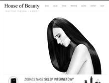 Tablet Screenshot of houseofbeauty.pl