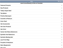 Tablet Screenshot of houseofbeauty.ca