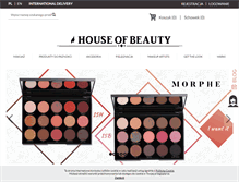 Tablet Screenshot of houseofbeauty.com.pl